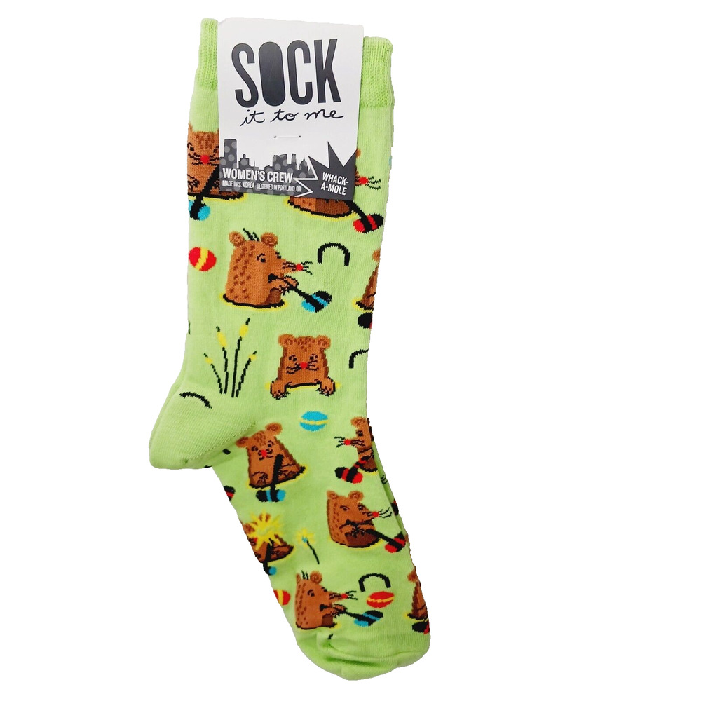Sock It To Me Crew Women Boy Whack A Croquet Mallet Mole Arcade Game NWT NEW